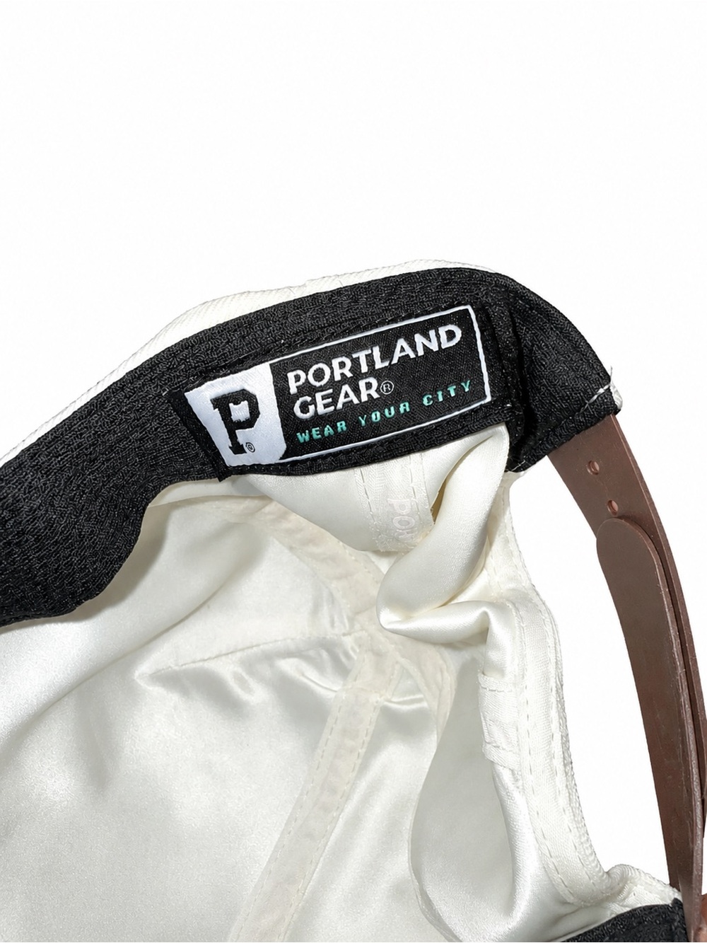 Portland Gear Hawthorne Cherry Blossom Cotton Hat Cream Brown Strapback OS - Picture 4 of 4